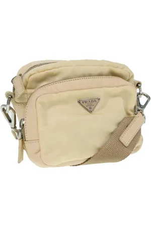 Prada Pre-owned, Kobieta, Beżowy, ONE SIZE, Pre-owned Fabric clutches