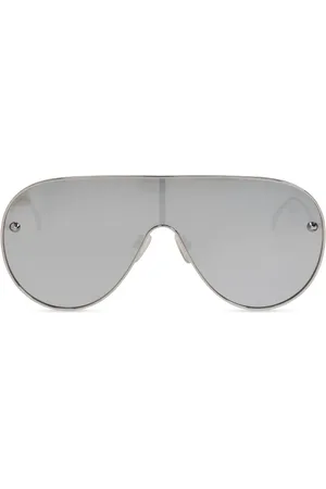 Alexander McQueen Akcesoria, Kobieta, Szary, ONE SIZE, Okulary przeciwsłoneczne