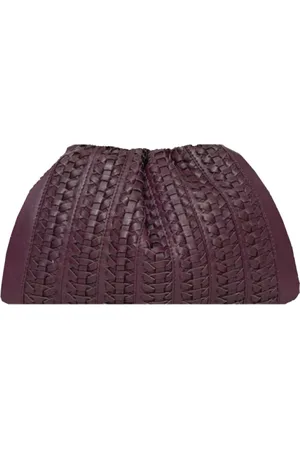 Sista Paris Torebki, Kobieta, brązowy, ONE SIZE, Pleciona skórzana torebka na ramię Bordeaux