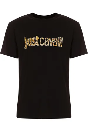 Roberto Cavalli Koszulki, Mężczyzna, Czarny, XL, Koszulki i Pola