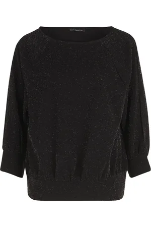 Betty Barclay Bluzki, Kobieta, Czarny, M, Blask Oversize Shirt z Wycięciami