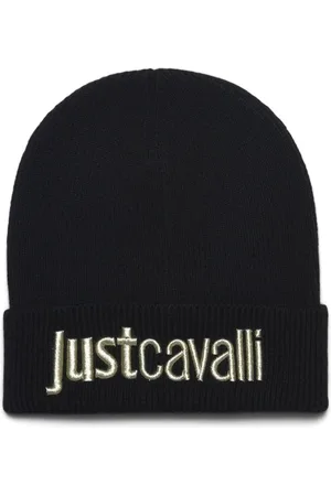 Roberto Cavalli Akcesoria, Mężczyzna, Czarny, ONE SIZE, Czapki