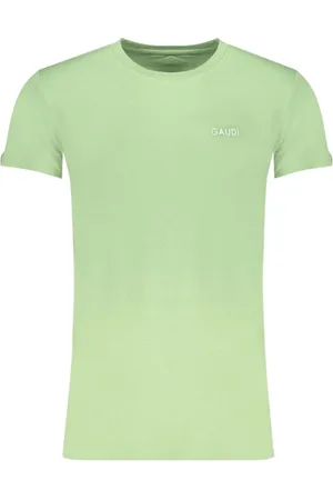 Gaudi Koszulki, Mężczyzna, Zielony, XL, Zielony T-shirt z nadrukiem logo