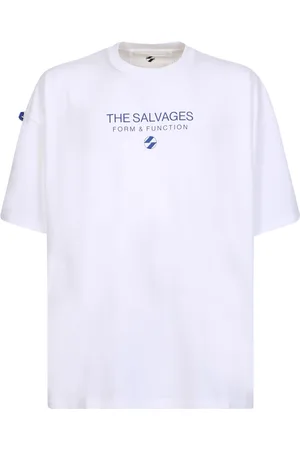 THE SALVAGES Koszulki, Mężczyzna, Biały, ONE SIZE, T-shirt z detalami pierścienia D-Ring