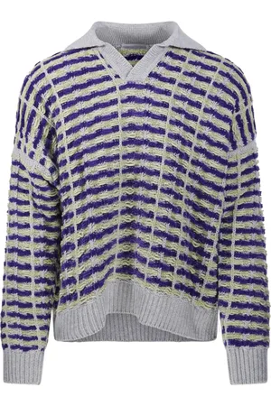BONSAI Swetry, Mężczyzna, Wielobarwność, S, Wielokolorowy Sweter Polo Oversize
