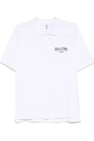 Moschino Koszulki, Mężczyzna, Biały, S, Biała koszulka polo z logo