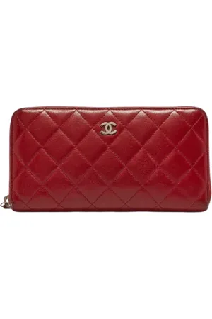 CHANEL Pre-owned, Kobieta, Czerwony, ONE SIZE, Pre-owned skórzane portfele