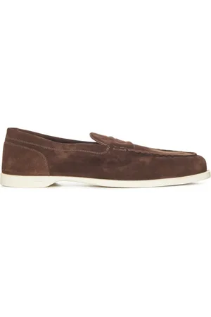 JOHN LOBB Buty, Mężczyzna, brązowy, 42 EU, Zamsz, Brązowe Mokasyny Eleganckie Stylowe