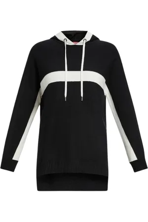 Persona by Marina Rinaldi Bluzy, Kobieta, Czarny, M, Stylowa bluza sukienka z kapturem