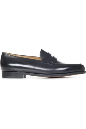 JOHN LOBB Buty, Mężczyzna, Czarny, 43 EU, Czarne Buty Loafer Elegancki Styl