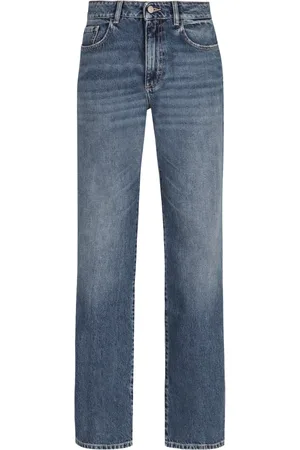 Icon Denim Jeansy, Kobieta, Niebieski, W25, Denim, Jeansyy z prostą nogawką i logo na plecach