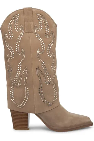 Alma en Pena Buty, Kobieta, brązowy, 41 EU, Gaiter buty z brokatem