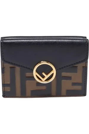 Fendi Pre-owned, Kobieta, brązowy, ONE SIZE, Pre-owned skórzane portfele