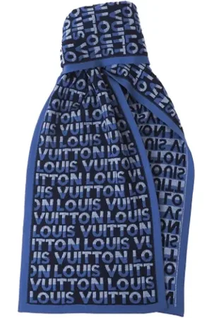 LOUIS VUITTON Pre-owned, Mężczyzna, Niebieski, ONE SIZE, Pre-owned Wool scarves