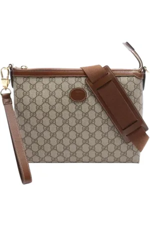 Gucci Pre-owned, Mężczyzna, Beżowy, ONE SIZE, Pre-owned Leather gucci-bags