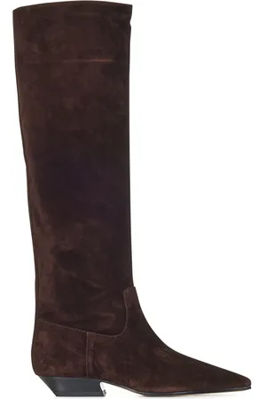 Khaite Buty, Kobieta, brązowy, 38 EU, Skóra, Brązowe botki elegancki wygodny styl