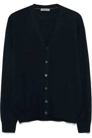 corneliani Swetry, Mężczyzna, Niebieski, M, Niebieski Sweter dla Mężczyzn Aw 24