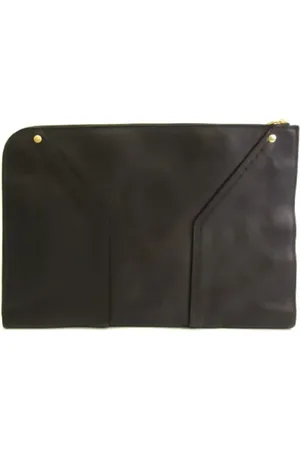 Saint Laurent Pre-owned, Kobieta, brązowy, ONE SIZE, Skóra, Pre-owned Leather clutches
