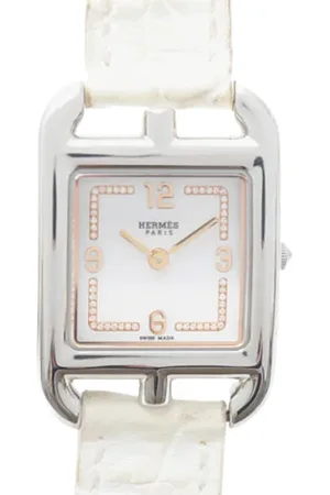 Hermès Pre-owned, Kobieta, Biały, ONE SIZE, Skóra, Pre-owned Leather watches