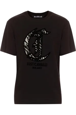 Roberto Cavalli Koszulki, Mężczyzna, Czarny, 2XL, Koszulki i Polosy