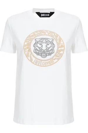 Roberto Cavalli Koszulki, Kobieta, Biały, M, Koszulki i Polosy