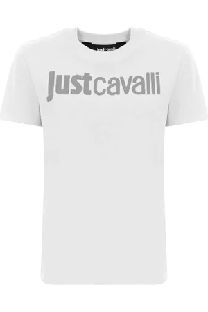 Roberto Cavalli Koszulki, Kobieta, Biały, 2XS, Koszulki i Polosy