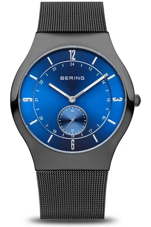 Bering Akcesoria, Mężczyzna, Czarny, ONE SIZE, Męski zegarek Classic Collection Bransoleta ze stali nierdzewnej i szkło szafirowe 40mm 11940-227