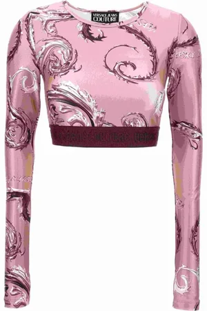 VERSACE Koszulki, Kobieta, Różowy, 3XS, Koszulki i Polosy