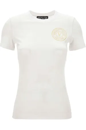 VERSACE Koszulki, Kobieta, Biały, XS, T-shirty i Polosy