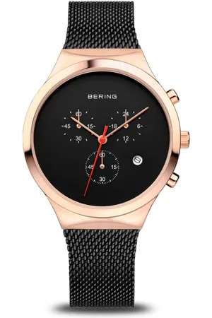 Bering Akcesoria, Kobieta, Żółty, ONE SIZE, Zegarek Damski Classic 36 mm Bransoleta Milaneza 14736-166