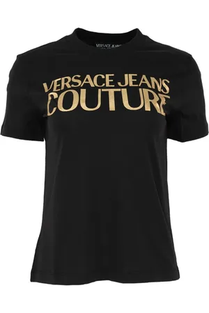 VERSACE Koszulki, Kobieta, Czarny, XL, T-shirty i Polosy