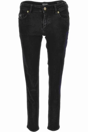 VERSACE Jeansy, Kobieta, Czarny, W26, Spodnie