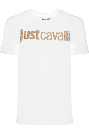 Roberto Cavalli Koszulki, Kobieta, Biały, L, Koszulki i Polosy