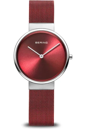 Bering Akcesoria, Kobieta, Czerwony, ONE SIZE, Damski Zegarek Bransoletka Classic 14531-303