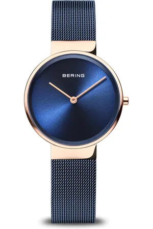Bering Akcesoria, Kobieta, Niebieski, ONE SIZE, Zegarek damski Classic 31 mm Bransoleta Milanaise 14531-367
