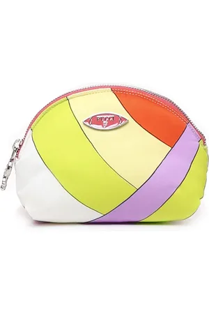 Emilio Pucci Torebki, Kobieta, Wielobarwność, ONE SIZE, Wielokolorowa Kosmetyczka z Zamknięciem na Zamek