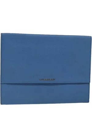 Burberry Pre-owned, Kobieta, Niebieski, ONE SIZE, Skóra, Pre-owned Leather clutches