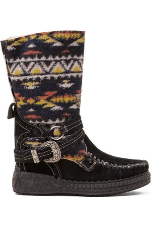 EL VAQUERO Buty, Kobieta, Czarny, 40 EU, Czarny mokasyn z wełnianym cholewką