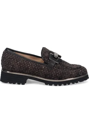 SANGIORGIO Buty, Kobieta, Czarny, 40 EU, Czarne Mokasyny z Weluru