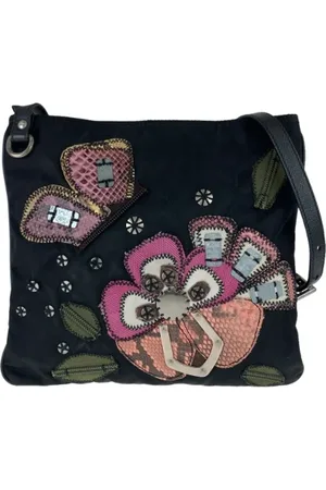 Prada Pre-owned, Kobieta, Czarny, ONE SIZE, Skóra, Pre-owned Canvas crossbody-bags