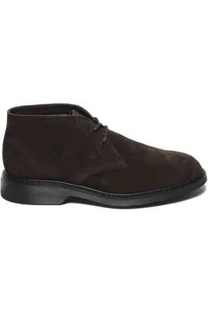 Hogan Buty, Mężczyzna, brązowy, 41 1/2 EU, Zamsz, Brązowe Zamszowe Botki Aw 23