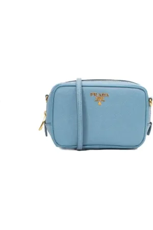 Prada Pre-owned, Kobieta, Niebieski, ONE SIZE, Skóra, Pre-owned Leather prada-bags