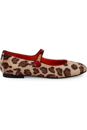 Belle Buty, Kobieta, Wielobarwność, 36 EU, Plamiste Buty Flat Mary Jane