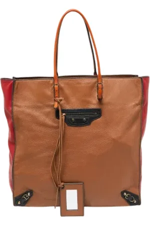 Balenciaga Pre-owned, Kobieta, brązowy, ONE SIZE, Len, Pre-owned Leather balenciaga-bags