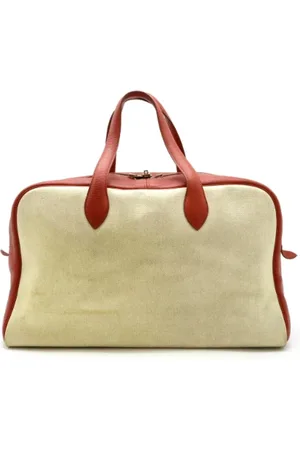 Hermès Pre-owned, Kobieta, Beżowy, ONE SIZE, Skóra, Pre-owned Canvas travel-bags