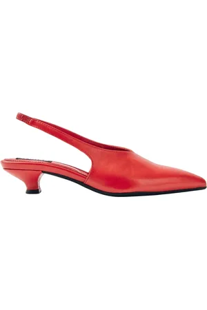 ALOHAS Buty, Kobieta, Czerwony, 38 EU, Eros Czerwone Skórzane Obcasyy