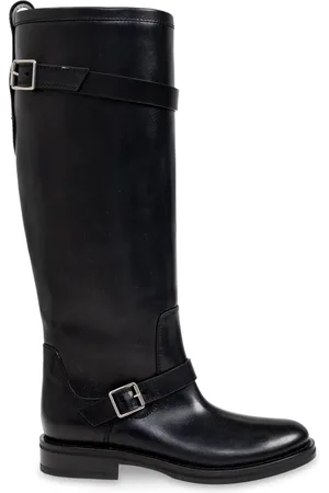 Saint Laurent Buty, Kobieta, Czarny, 38 EU, Skóra, Kozaki River