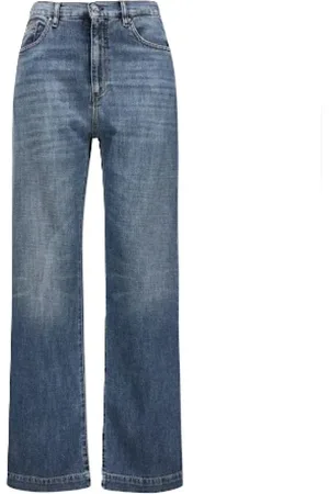 Nine In The Morning Jeansy, Kobieta, Niebieski, W28, Denim, Deepa Palazzo Jeansy Comfort Fit