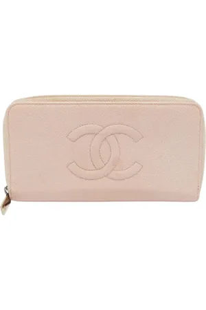 CHANEL Pre-owned, Kobieta, Różowy, ONE SIZE, Pre-owned skórzane portfele