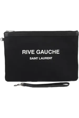 Saint Laurent Pre-owned, Kobieta, Czarny, ONE SIZE, Pre-owned Canvas clutches